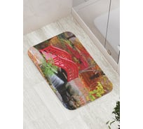 Коврик противоскользящий JoyArty "Мост привлекает внимание" для ванной, сауны, бассейна, bath_17896