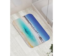 Коврик противоскользящий JoyArty "Голубая лагуна" для ванной, сауны, бассейна, bath_17983