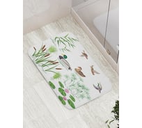 Коврик противоскользящий JoyArty "Утиная встреча" для ванной, сауны, бассейна, bath_22352