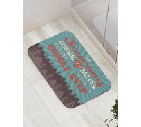 Коврик противоскользящий JoyArty "Путешествие на тысячу миль" для ванной, сауны, бассейна, bath_22036