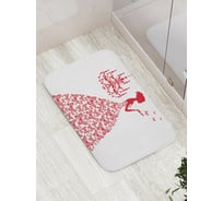 Коврик противоскользящий JoyArty "Пламенное порхание" для ванной, сауны, бассейна, bath_23552