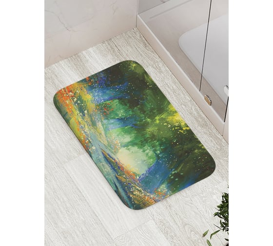 Коврик противоскользящий JoyArty "Сказка пришла в лес" для ванной, сауны, бассейна, bath_23001 1