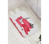 Коврик противоскользящий JoyArty "Любовь и Париж" для ванной, сауны, бассейна, bath_2912
