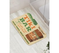 Коврик противоскользящий JoyArty "Тики-бар Алоха" для ванной, сауны, бассейна, bath_2847