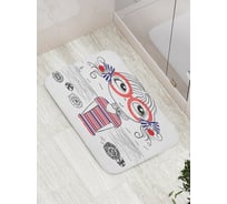 Коврик противоскользящий JoyArty "Пляжная задумчивость" для ванной, сауны, бассейна, bath_2892