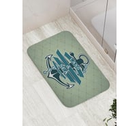 Коврик противоскользящий JoyArty "Земля и море" для ванной, сауны, бассейна, bath_2888