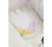 Коврик противоскользящий JoyArty "Волна градиента" для ванной, сауны, бассейна, bath_22231