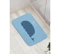 Коврик противоскользящий JoyArty "Удивленный кашалот" для ванной, сауны, бассейна, bath_21928