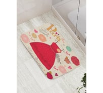 Коврик противоскользящий JoyArty "Парижская легкость" для ванной, сауны, бассейна, bath_2924