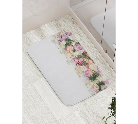 Коврик противоскользящий JoyArty "Весенняя сирень" для ванной, сауны, бассейна, bath_294378 1