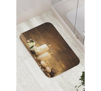 Коврик противоскользящий JoyArty "Горящие свечи" для ванной, сауны, бассейна, bath_21876