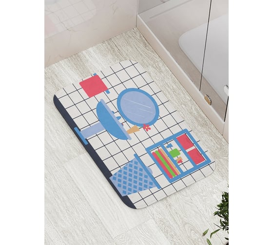 Коврик противоскользящий JoyArty "Зона комфорта" для ванной, сауны, бассейна, bath_2873 1