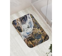 Коврик противоскользящий JoyArty "Любование водопадом" для ванной, сауны, бассейна, bath_22021