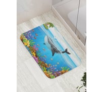 Коврик противоскользящий JoyArty "Китовое настроение" для ванной, сауны, бассейна, bath_21934