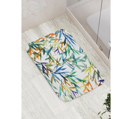 Коврик противоскользящий JoyArty "Краски листьев" для ванной, сауны, бассейна, bath_22000 1