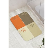 Коврик противоскользящий JoyArty "Ромашки моно" для ванной, сауны, бассейна, bath_32551