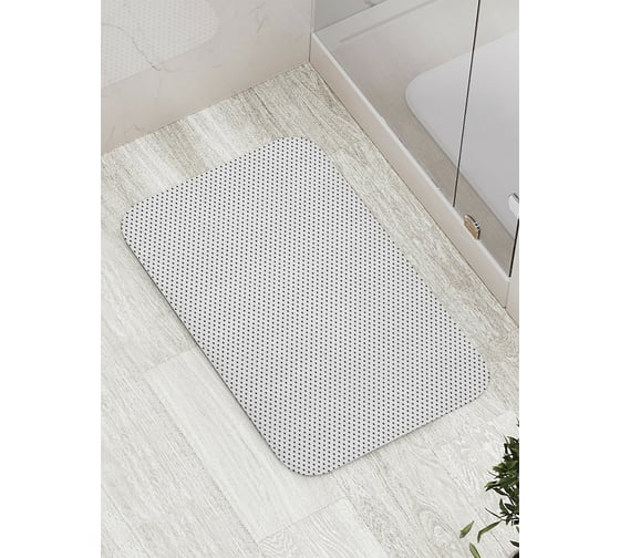 Коврик противоскользящий JoyArty "Маленькие черные точки" для ванной, сауны, бассейна, bath_31302 1