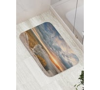 Коврик противоскользящий JoyArty "Каменная вершина" для ванной, сауны, бассейна, bath_32878