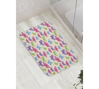 Коврик противоскользящий JoyArty "Цветные бабочки" для ванной, сауны, бассейна, bath_32893