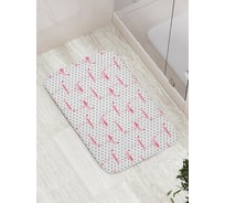 Коврик противоскользящий JoyArty "Фламинго-дитя заката" для ванной, сауны, бассейна, bath_32418