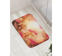 Коврик противоскользящий JoyArty "Мираж с листьями" для ванной, сауны, бассейна, bath_3366