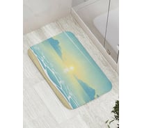 Коврик противоскользящий JoyArty "Морская пена" для ванной, сауны, бассейна, bath_32524