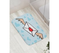 Коврик противоскользящий JoyArty "Письмо счастья" для ванной, сауны, бассейна, bath_3168