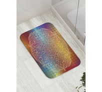 Коврик противоскользящий JoyArty "Ажурная мандала" для ванной, сауны, бассейна, bath_31294