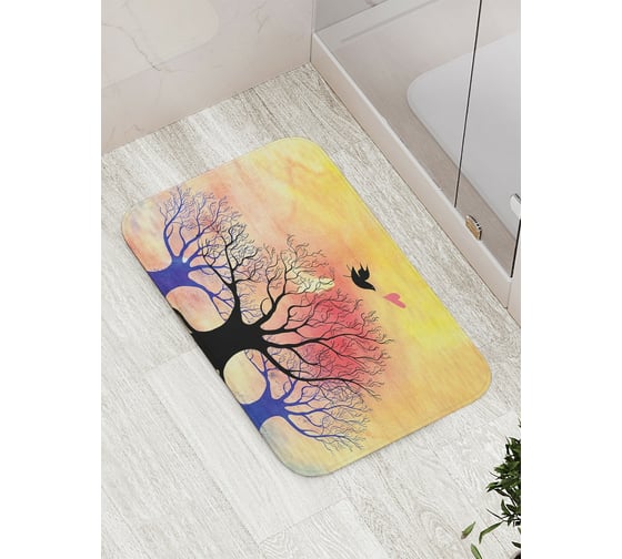 Коврик противоскользящий JoyArty "Полет любви" для ванной, сауны, бассейна, bath_3388 1