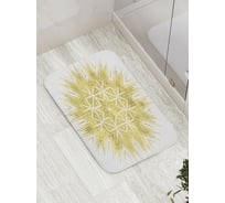 Коврик противоскользящий JoyArty "Золотой огонек" для ванной, сауны, бассейна, bath_33834
