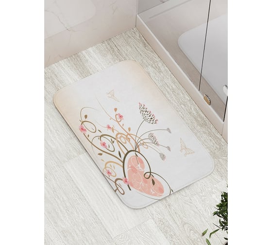 Коврик противоскользящий JoyArty "Любовный одуванчик" для ванной, сауны, бассейна, bath_3394 1