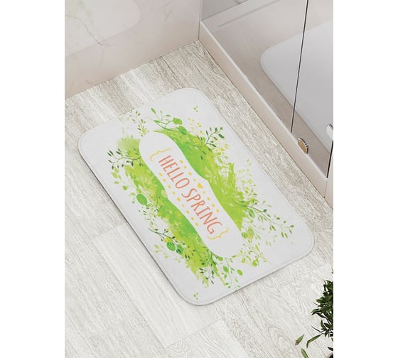 Коврик противоскользящий JoyArty "Привет, весна" для ванной, сауны, бассейна, bath_3434 1