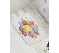 Коврик противоскользящий JoyArty "Шарики и бантик" для ванной, сауны, бассейна, bath_35030