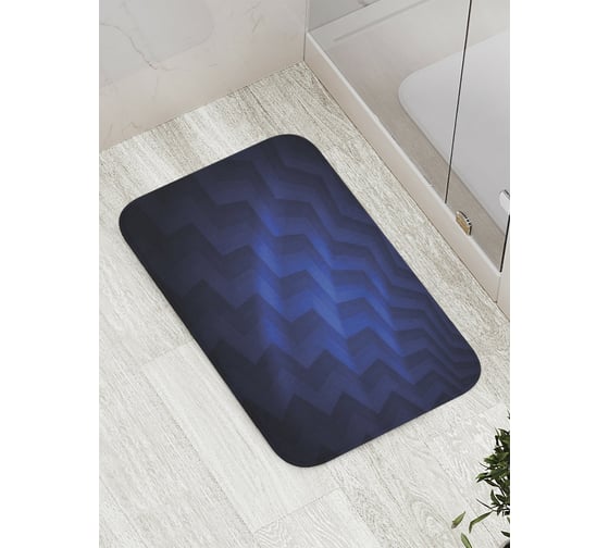 Коврик противоскользящий JoyArty "Абстрактные зигзаги градиент" для ванной, сауны, бассейна, bath_35360 1