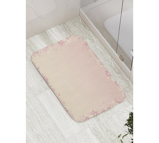 Коврик противоскользящий JoyArty "Обрамление цветами" для ванной, сауны, бассейна, bath_35525 1