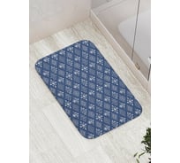 Коврик противоскользящий JoyArty "Цветочный орнамент" для ванной, сауны, бассейна, bath_35055