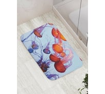 Коврик противоскользящий JoyArty "Море медуз" для ванной, сауны, бассейна, bath_3522