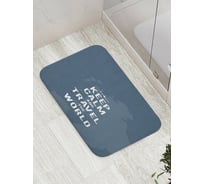 Коврик противоскользящий JoyArty "Путешествуй" для ванной, сауны, бассейна, bath_378482