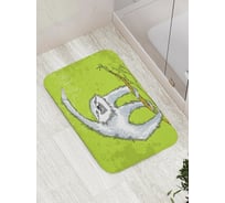 Коврик противоскользящий JoyArty "Ленивец" для ванной, сауны, бассейна, bath_37867