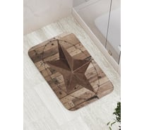 Коврик противоскользящий JoyArty "Техасская звезда" для ванной, сауны, бассейна, bath_3779