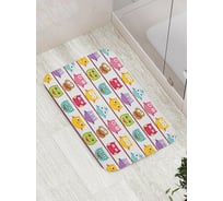 Коврик противоскользящий JoyArty "Филины и совы" для ванной, сауны, бассейна, bath_3780