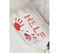 Коврик противоскользящий JoyArty "Кровавый отпечаток" для ванной, сауны, бассейна, bath_4290
