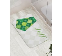 Коврик противоскользящий JoyArty "Галстук в ромбиках" для ванной, сауны, бассейна, bath_3984