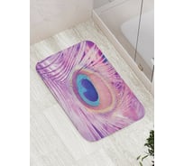 Коврик противоскользящий JoyArty "Большое перо" для ванной, сауны, бассейна, bath_3986