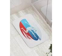 Коврик противоскользящий JoyArty "Российский гол" для ванной, сауны, бассейна, bath_378869