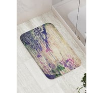 Коврик противоскользящий JoyArty "Цветочные волны" для ванной, сауны, бассейна, bath_4727