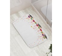Коврик противоскользящий JoyArty "Поздравление с выпуском" для ванной, сауны, бассейна, bath_4504