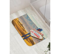 Коврик противоскользящий JoyArty "По дороге в Лас Вегас" для ванной, сауны, бассейна, bath_4738