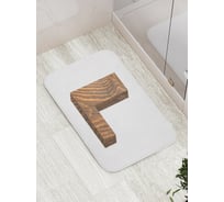 Коврик противоскользящий JoyArty "L из дерева" для ванной, сауны, бассейна, bath_4532L