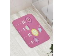 Коврик противоскользящий JoyArty "Птица на цветах" для ванной, сауны, бассейна, bath_47090
